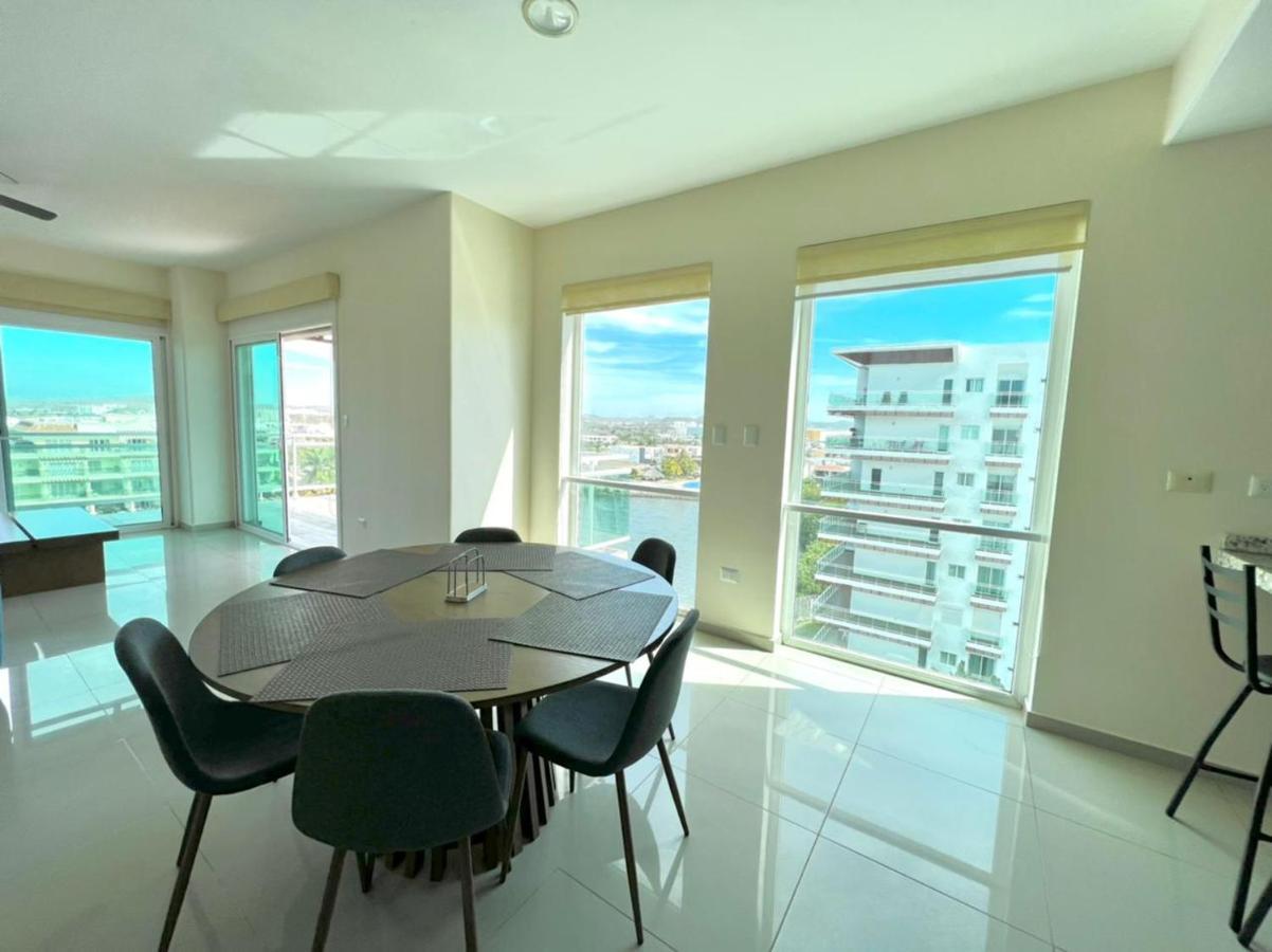 Apartamento Pacifika 7007 con vista panorámica a la marina Mazatlán Exterior foto